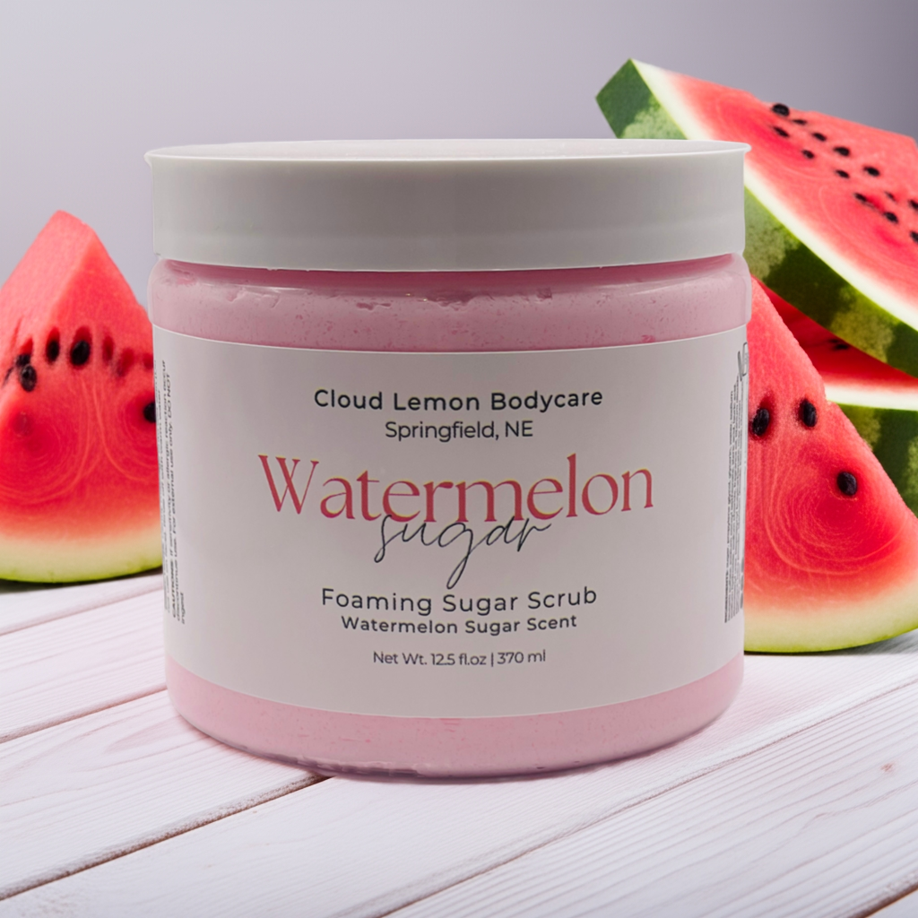 Watermelon Sugar Foaming Sugar Scrub - Coming this fall!