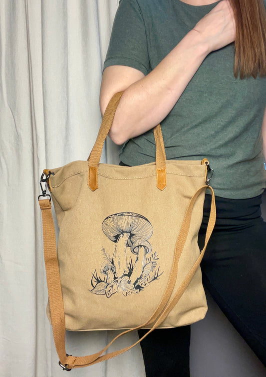 Canvas Bag Mushroom Design