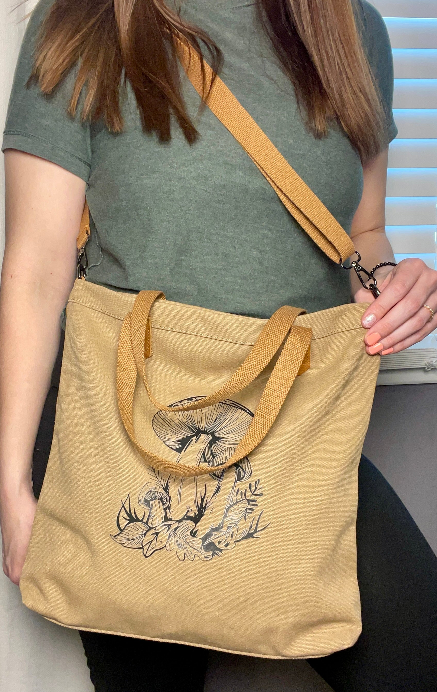 Canvas Bag Mushroom Design