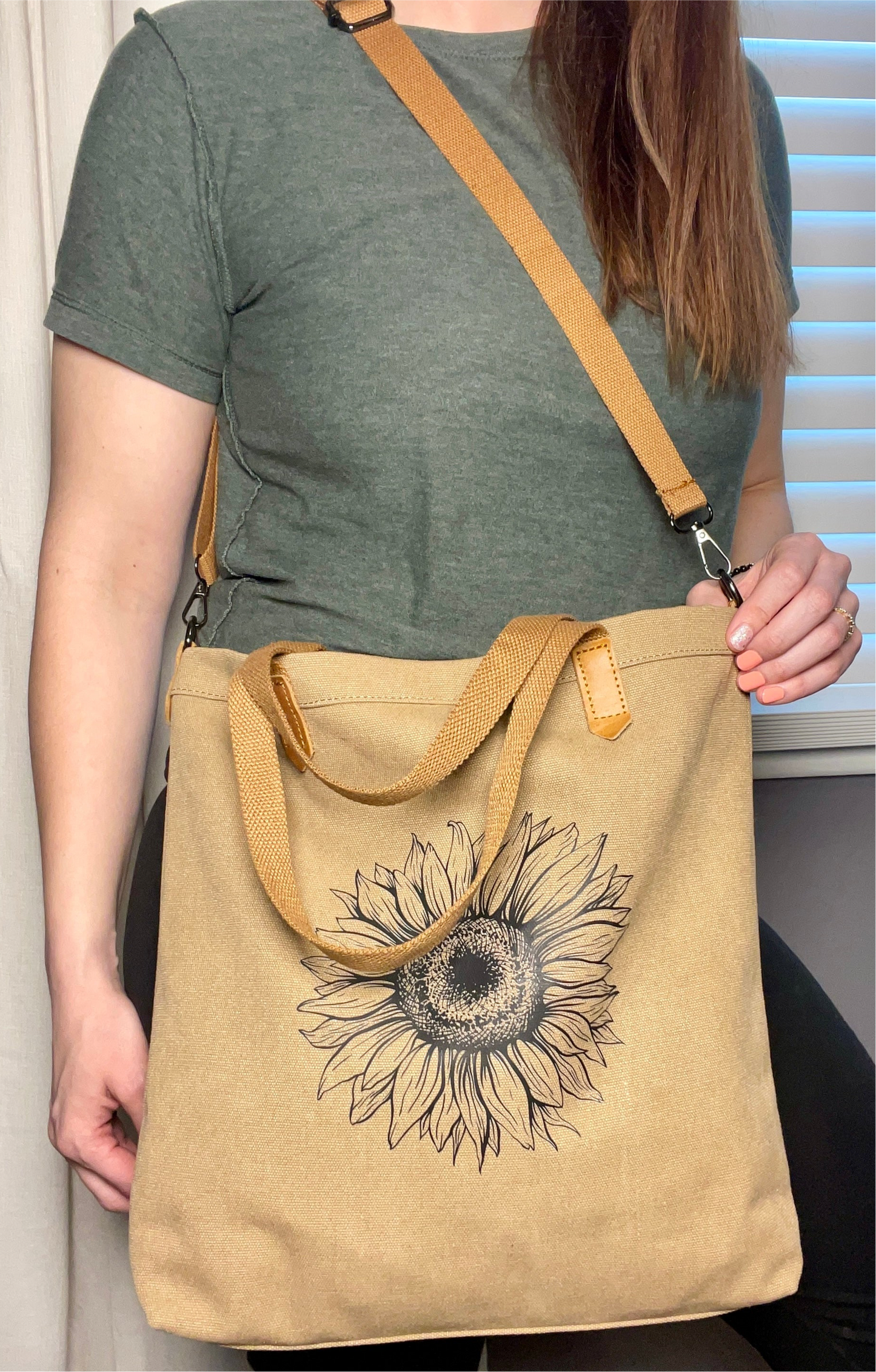 Canvas Bag Sunflower Design