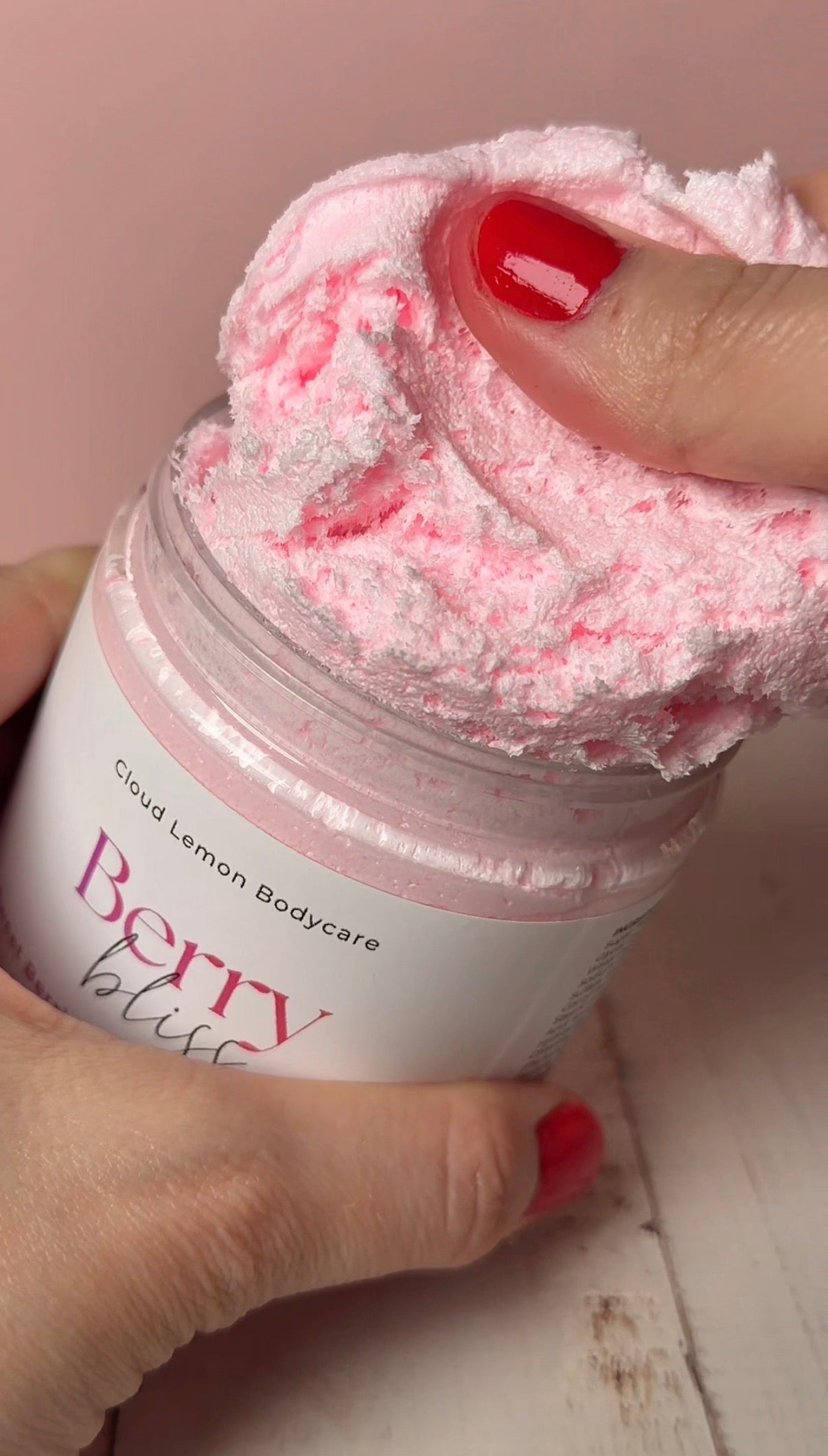 Berry Vanilla Foaming Sugar Scrub