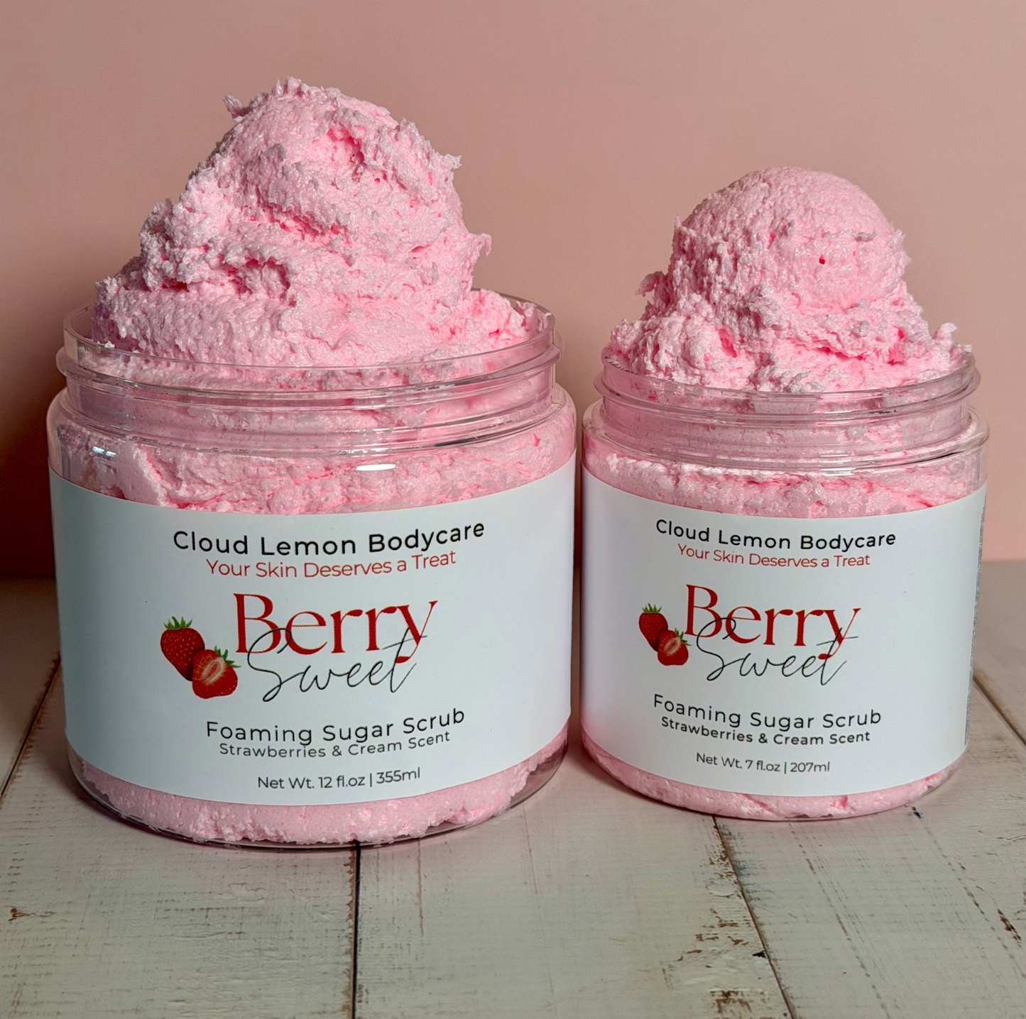 Strawberries & Cream Foaming Sugar Scrub